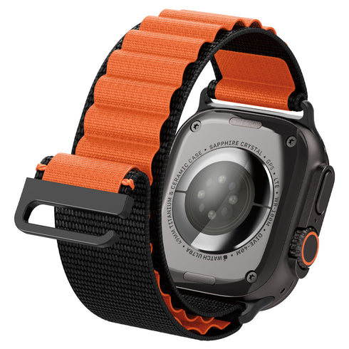 Spigen רצועת שעון WBF1 ל-Apple Watch – תואמת Ultra 3/2/1 (49mm), Series 11/10 (46mm), 9/8/7 (45mm), 6/5/4 (44mm)